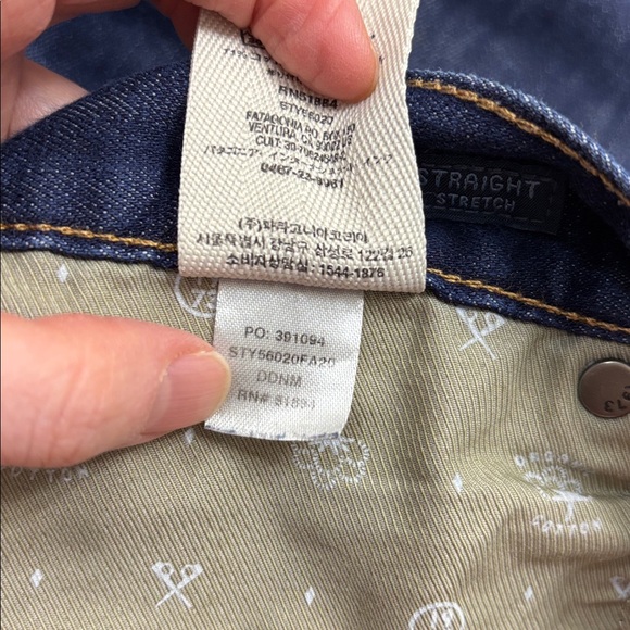 Patagonia Men's Performance Straight Fit Jeans Organic Cotton Size 38 - Picture 11 of 11